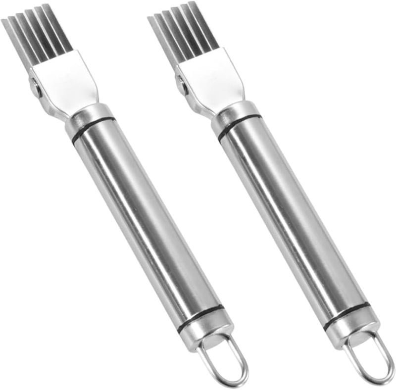 2Pcs Green Onion Slicer Vegetable Peeler Kitchen Tool For Onions Herbs Chopper - Image 1